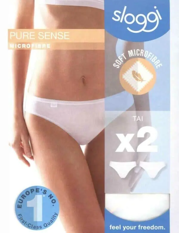 תחתוני טאי 2 באריזה - Sloggi Pure Sense TAI